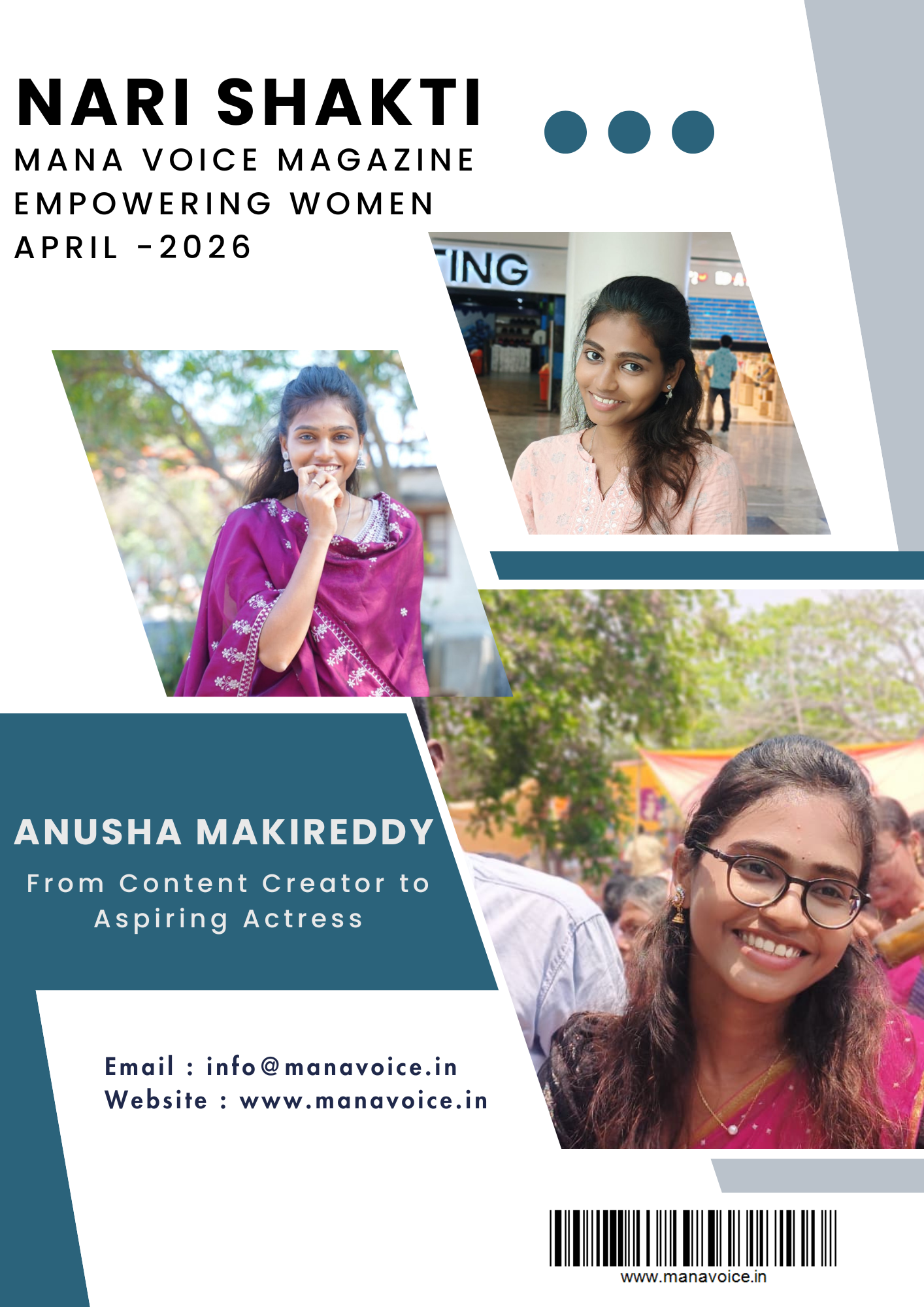 Nari Shakti – Success Story: Anusha Makireddy | From Content Creator to Aspiring Actress  | Nari Shakti - Empowering Women