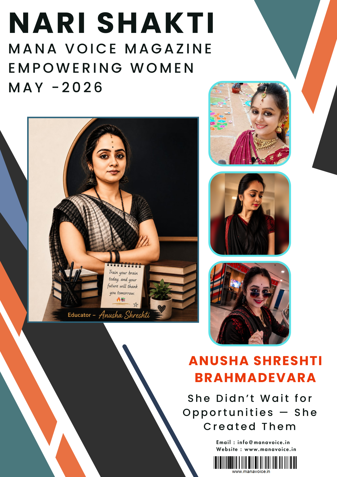 She Didn’t Wait for Opportunities — She Created Them Ms. Anusha Shreshti Brahmadevara – A Woman of Many Crowns  | Nari Shakti - Empowering Women