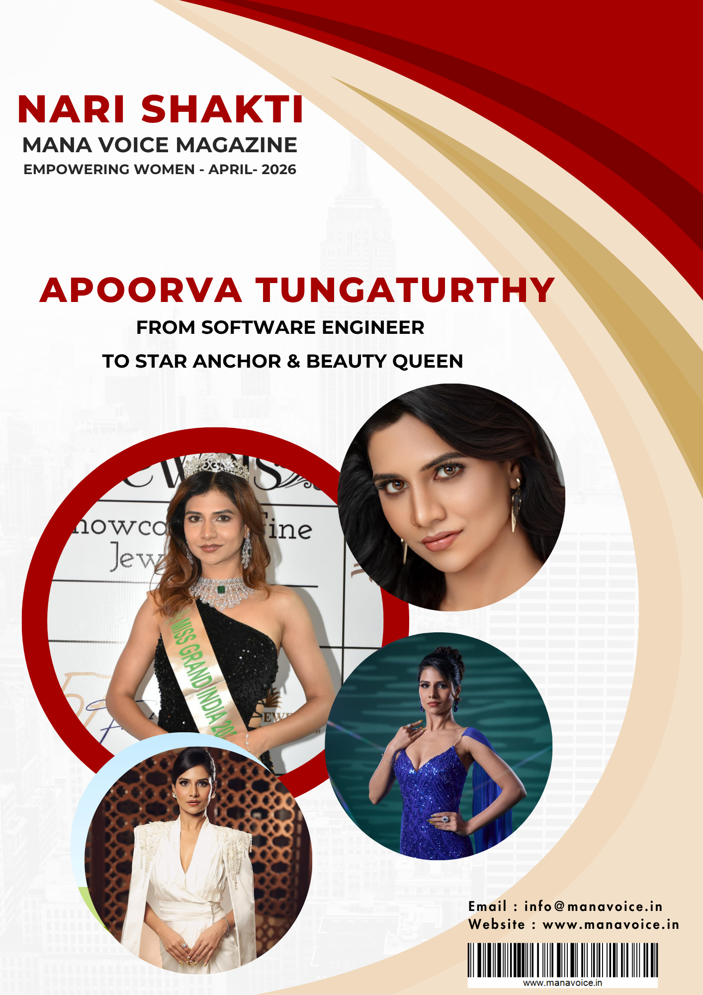 Nari Shakti – Success Story: Apoorva Tungaturthy | From Software Engineer to Star Anchor & Beauty Queen | Nari Shakti - Empowering Women