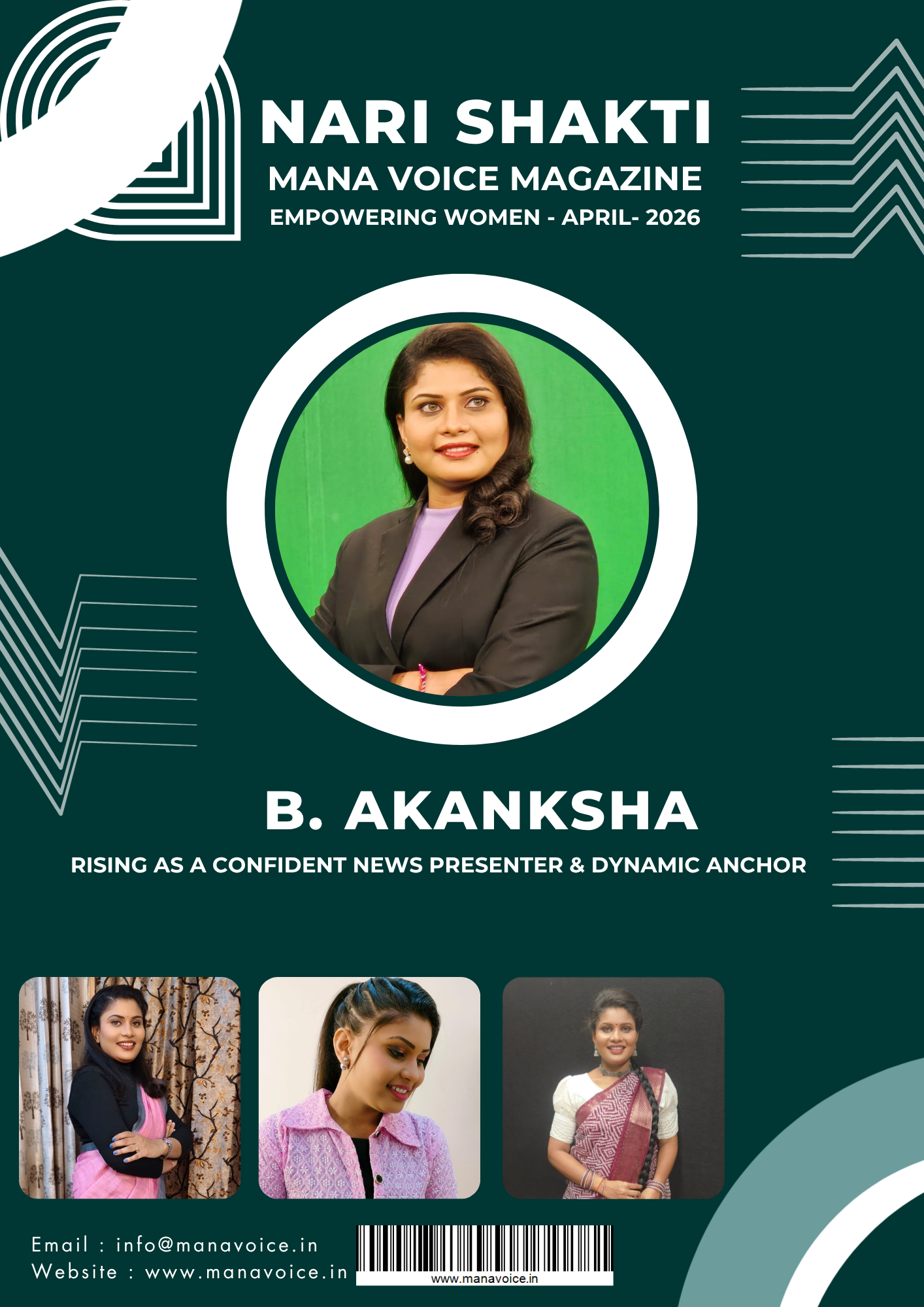 Nari Shakti – Success Story: B. Akanksha | Rising as a Confident News Presenter & Dynamic Anchor 