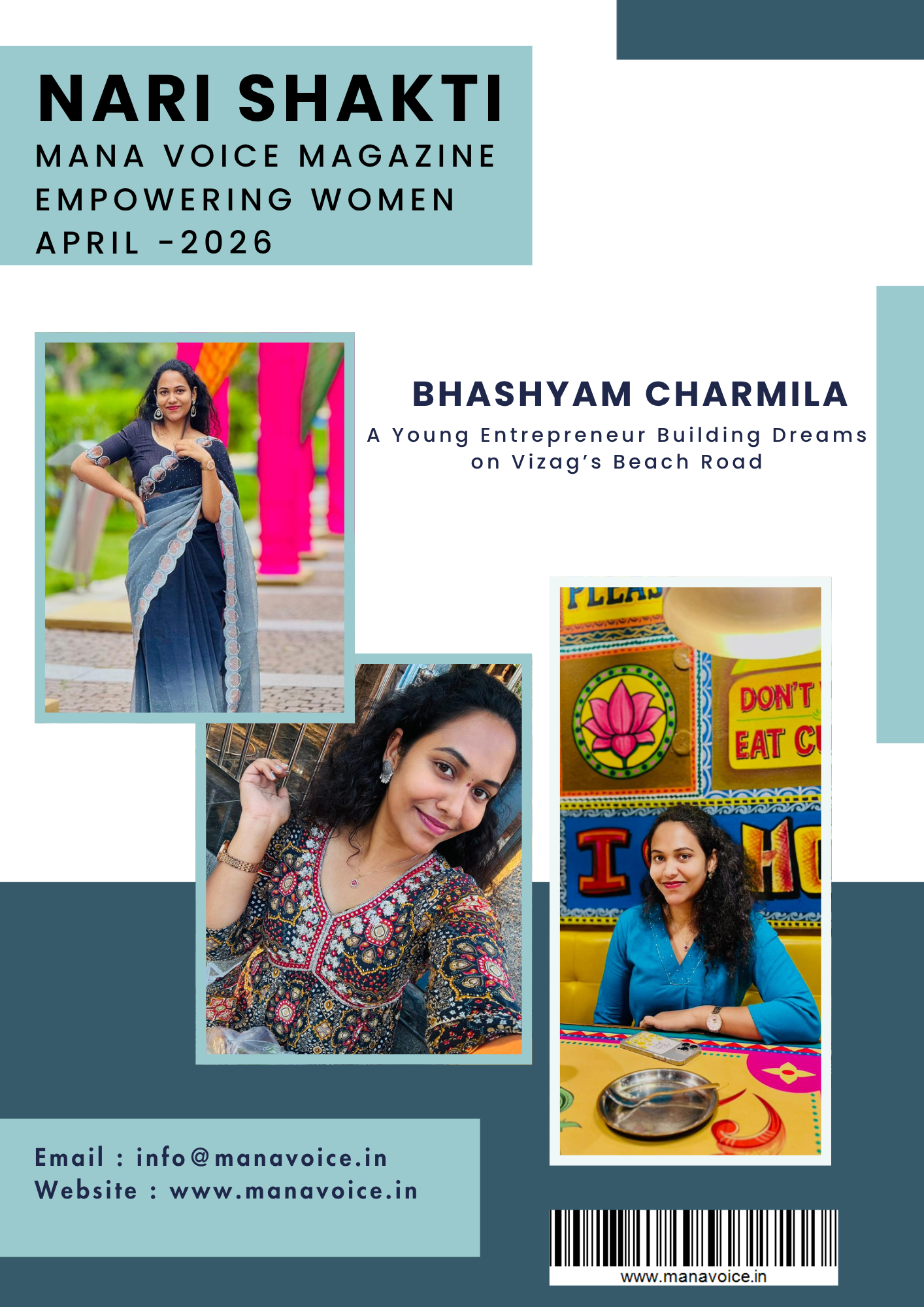 Nari Shakti – Success Story: Bhashyam Charmila | A Young Entrepreneur Building Dreams on Vizag’s Beach Road  | Nari Shakti - Empowering Women