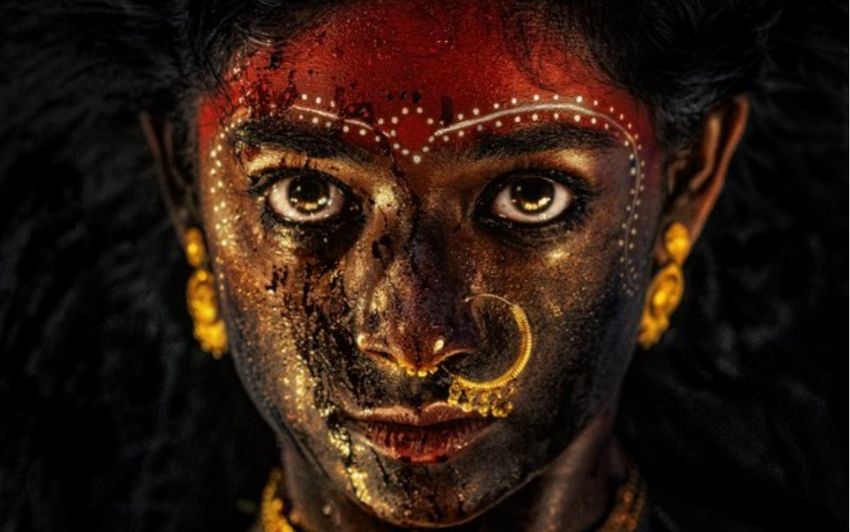 Bhoomi Shetty’s Stunning Look as ‘Maha’ Unveiled from Puja Kolluru’s Mahakali