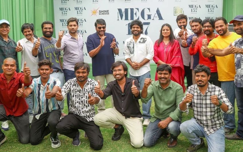 Filming Begins for Chiranjeevi and Anil Ravipudi’s Movie ‘Mega 157’
