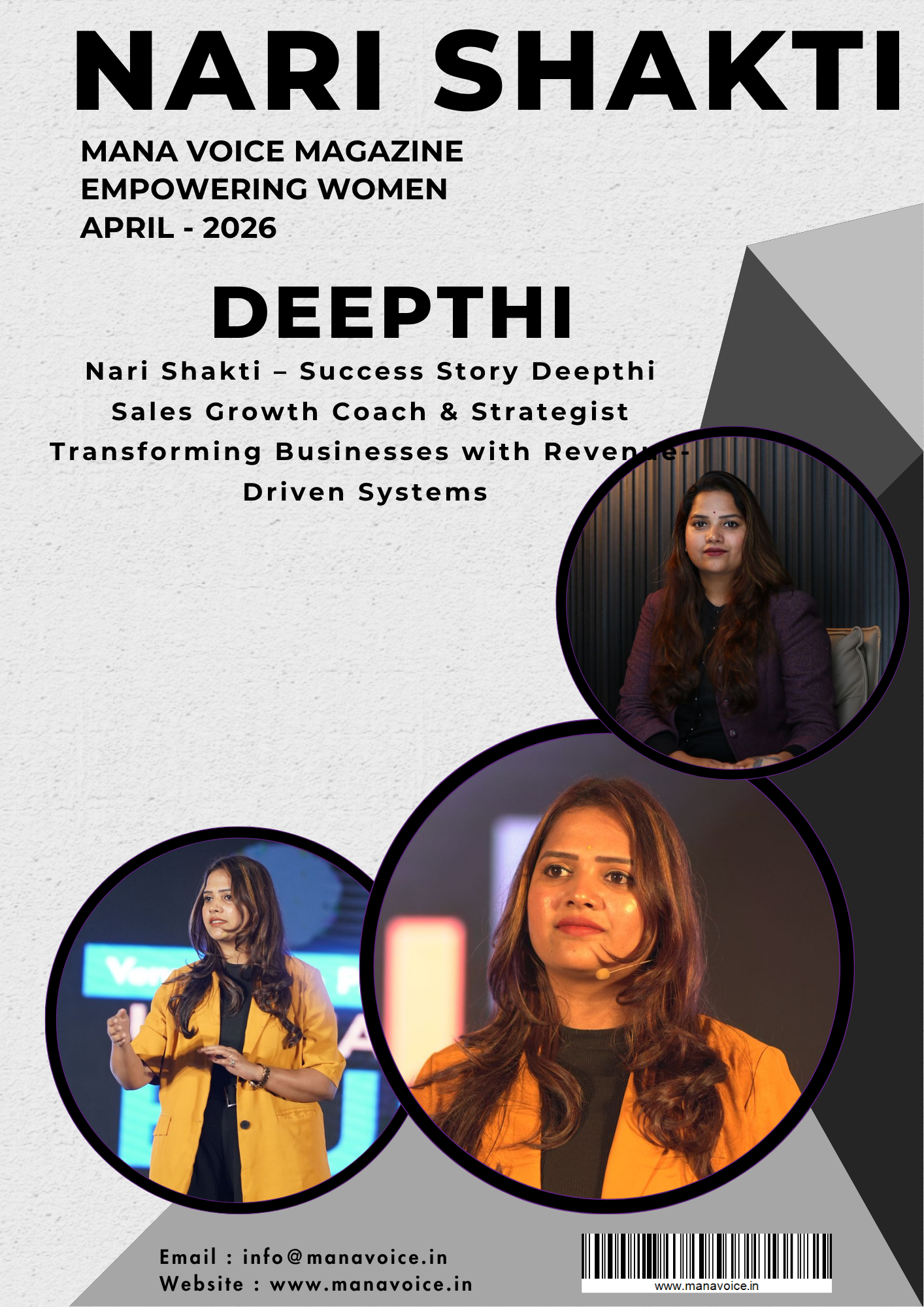 Nari Shakti – Success Story: Deepthi | Sales Growth Coach & Strategist Transforming Businesses with Revenue-Driven Systems | Nari Shakti - Empowering Women