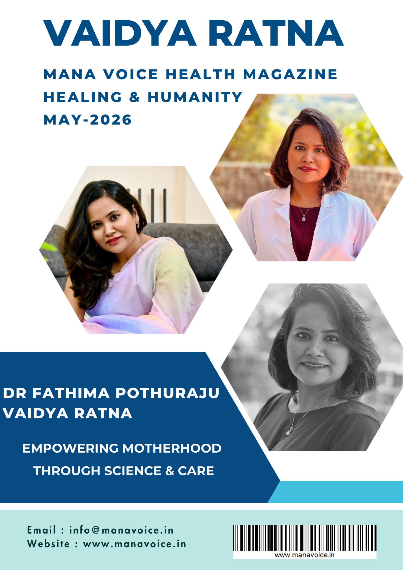 Dr. Fathima Pothuraju – Empowering Motherhood Through Science & Care | VAIDYA RATNA – HEALING & HUMANITY