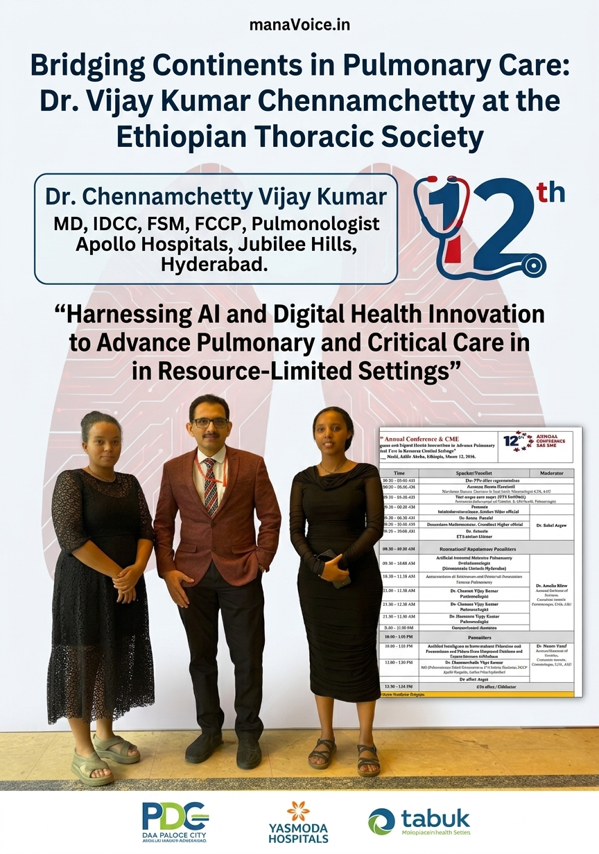 Bridging Continents in Pulmonary Care: Dr. Vijay Kumar Chennamchetty at the Ethiopian Thoracic Society