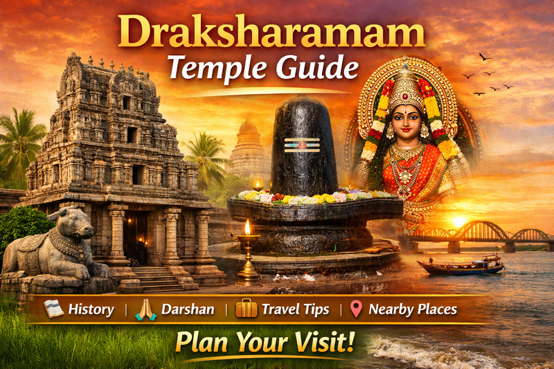 Draksharamam Temple Guide – History, Darshan, Travel & Nearby Places
