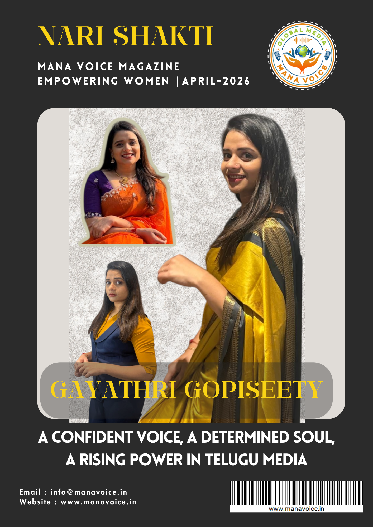 Gayathri Gopiseety – A Confident Voice, A Determined Soul, A Rising Power in Telugu Media  | Nari Shakti - Empowering Women
