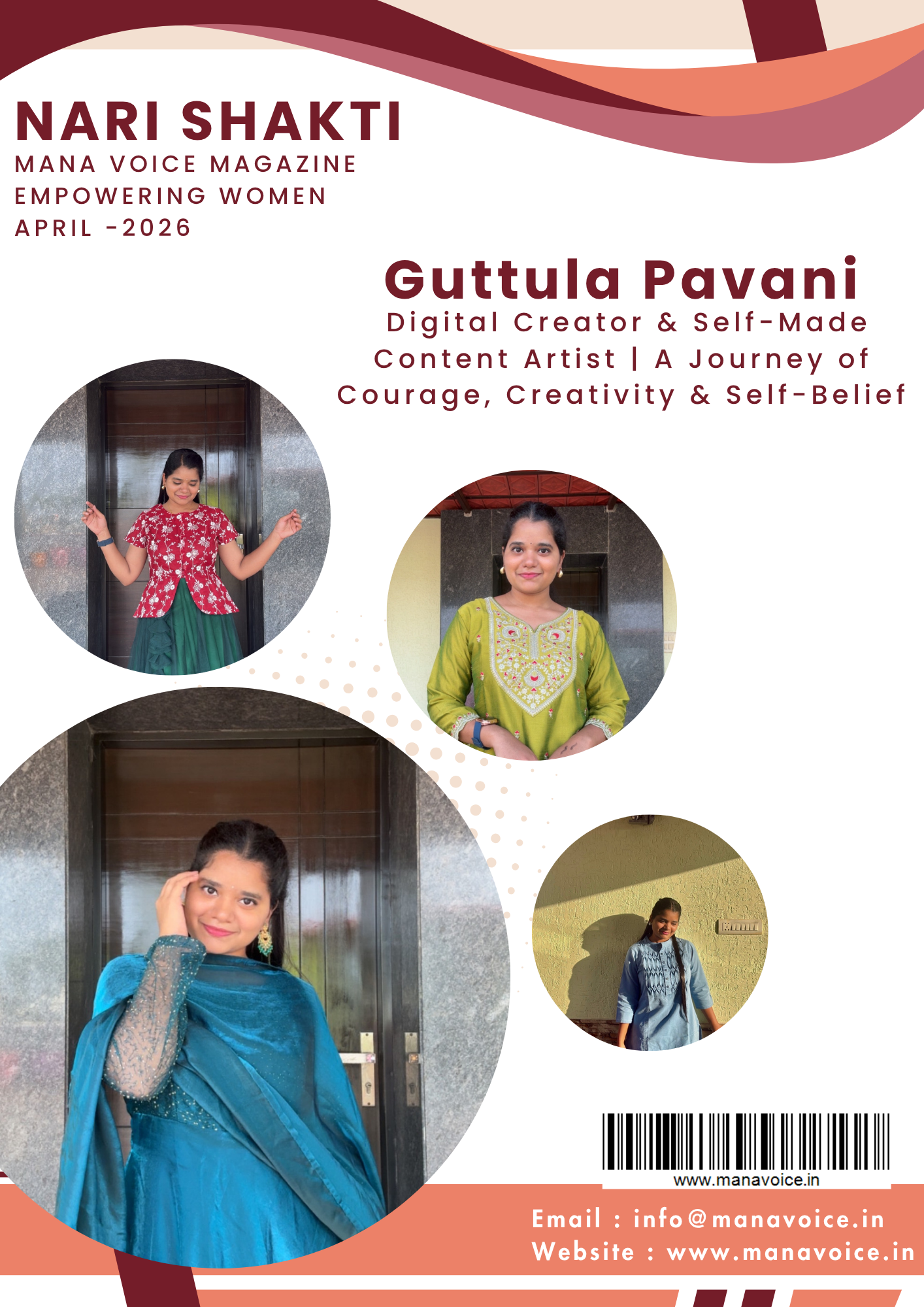 Nari Shakti – Success Story: Guttula Pavani | Digital Creator & Self-Made Content Artist | A Journey of Courage, Creativity & Self-Belief  | Nari Shakti - Empowering Women