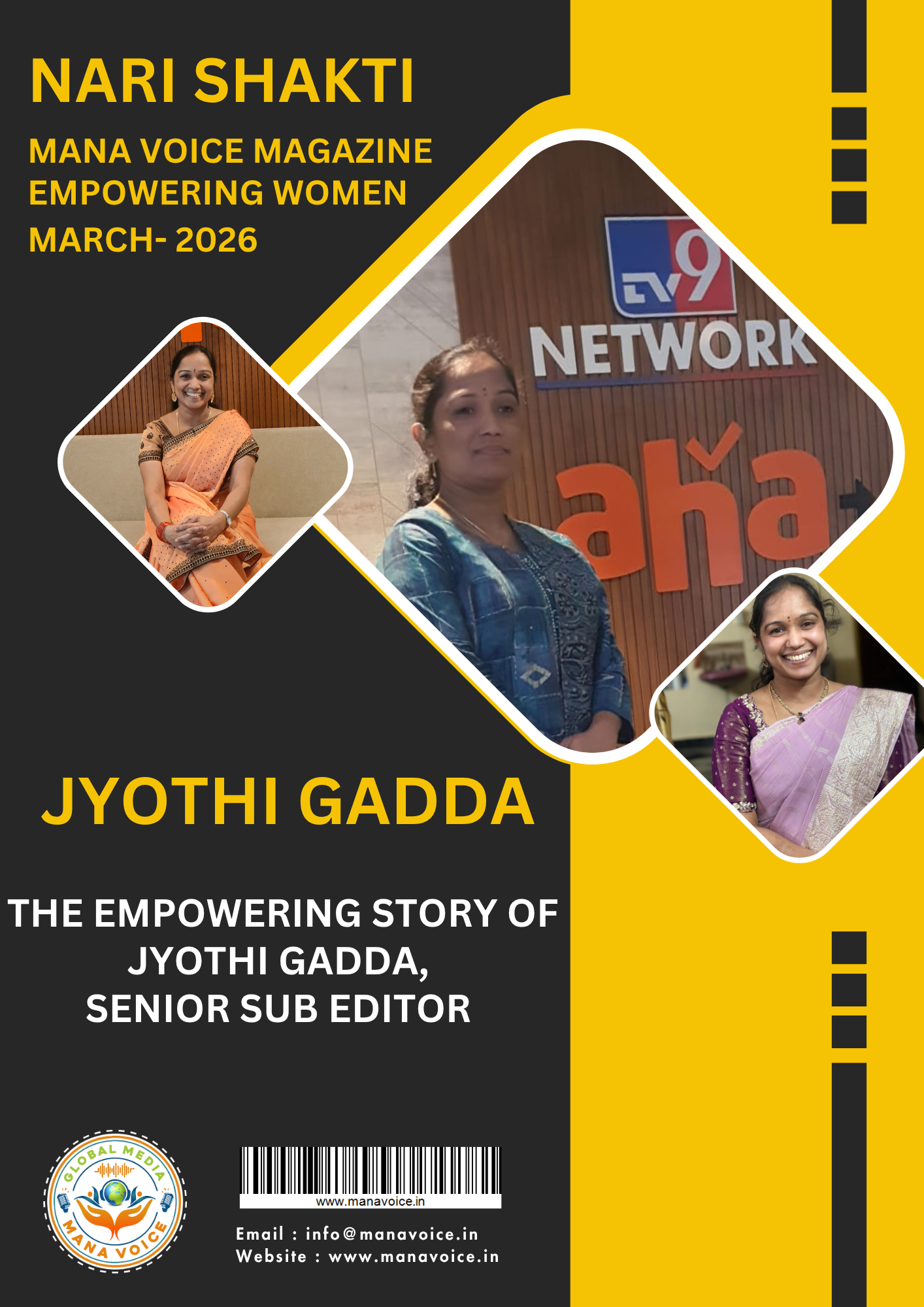 The Empowering Story of Jyothi Gadda, Senior Sub Editor |Nari Shakti - Empowering Women