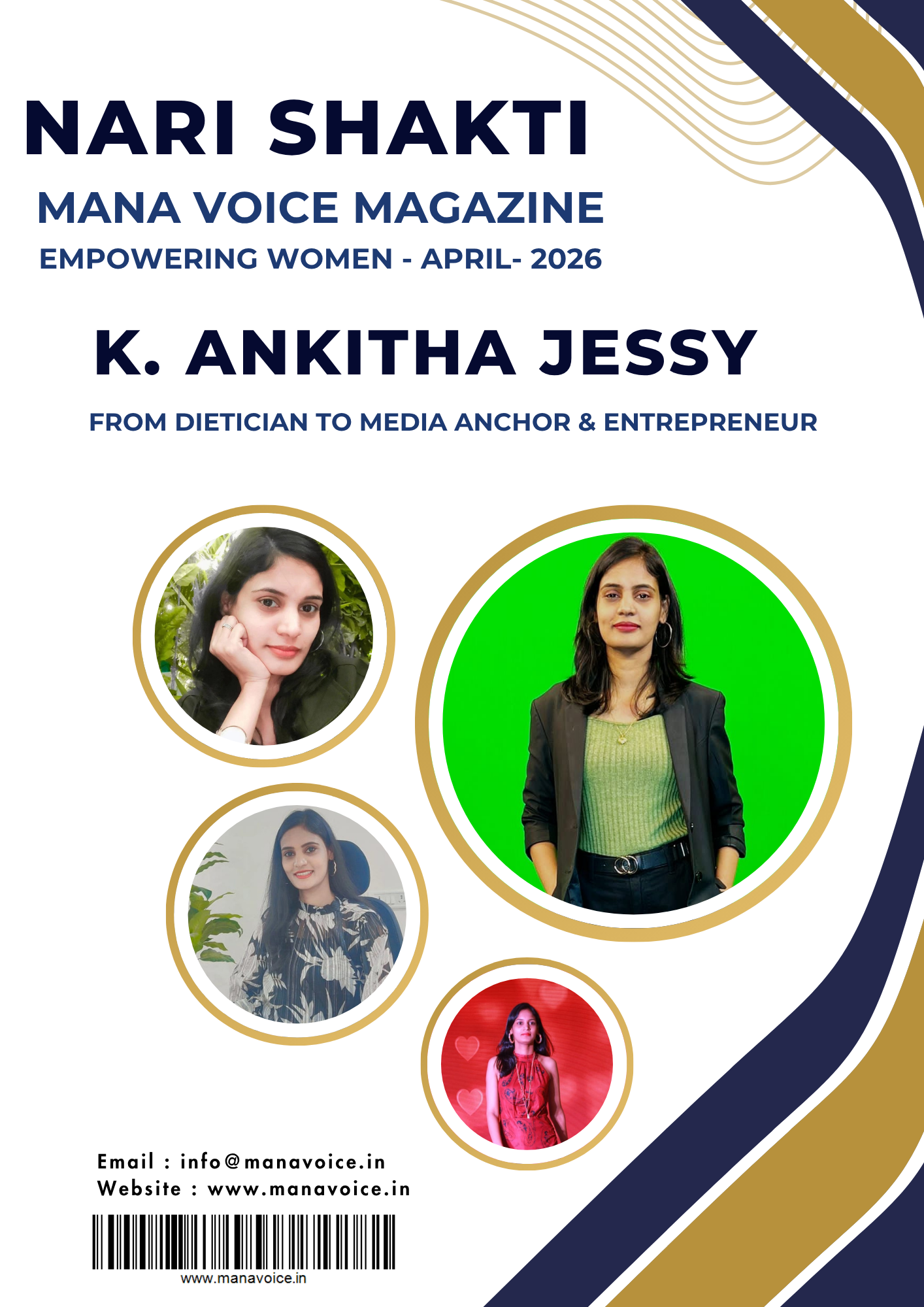 Nari Shakti – Success Story: K. Ankitha Jessy | From Dietician to Media Anchor & Entrepreneur | Nari Shakti - Empowering Women