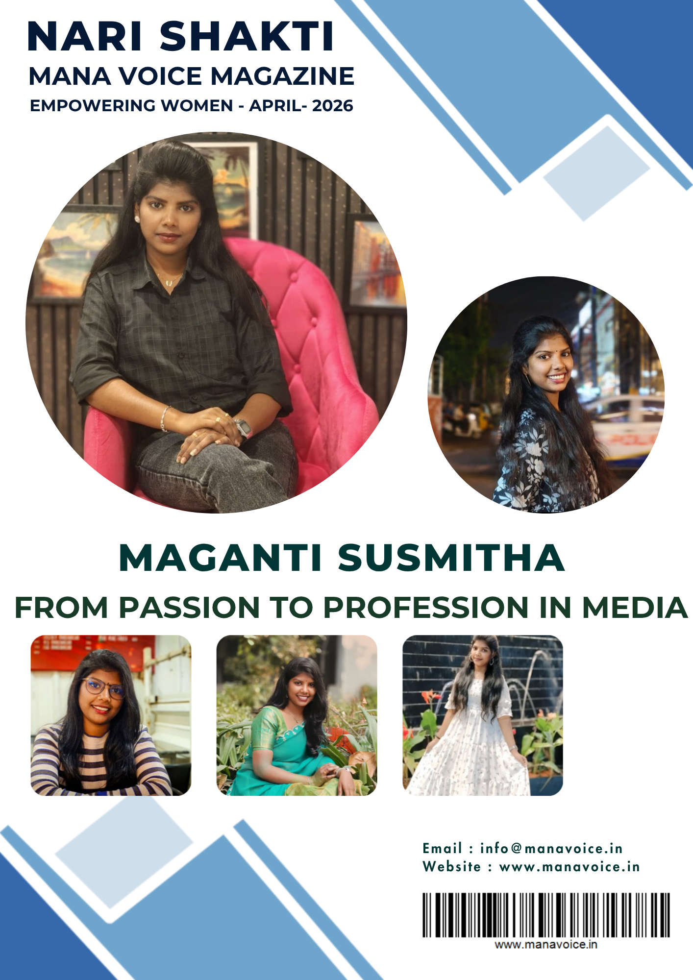 Nari Shakti – Success Story: Maganti Susmitha | From Passion to Profession in Media | Nari Shakti - Empowering Women