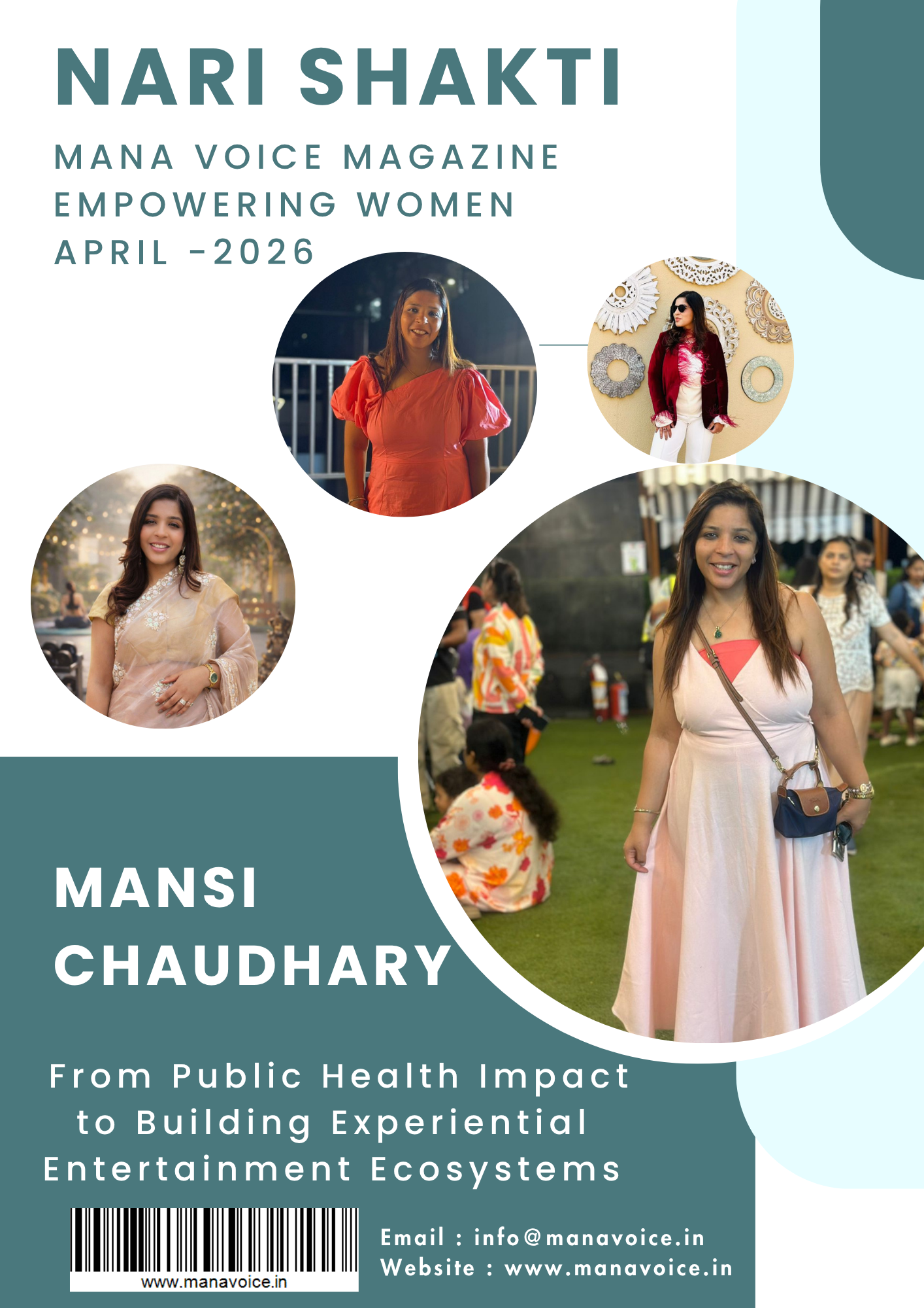 Nari Shakti – Success Story: Mansi Chaudhary | From Public Health Leader to Building Experiential Entertainment Platforms | Nari Shakti - Empowering Women
