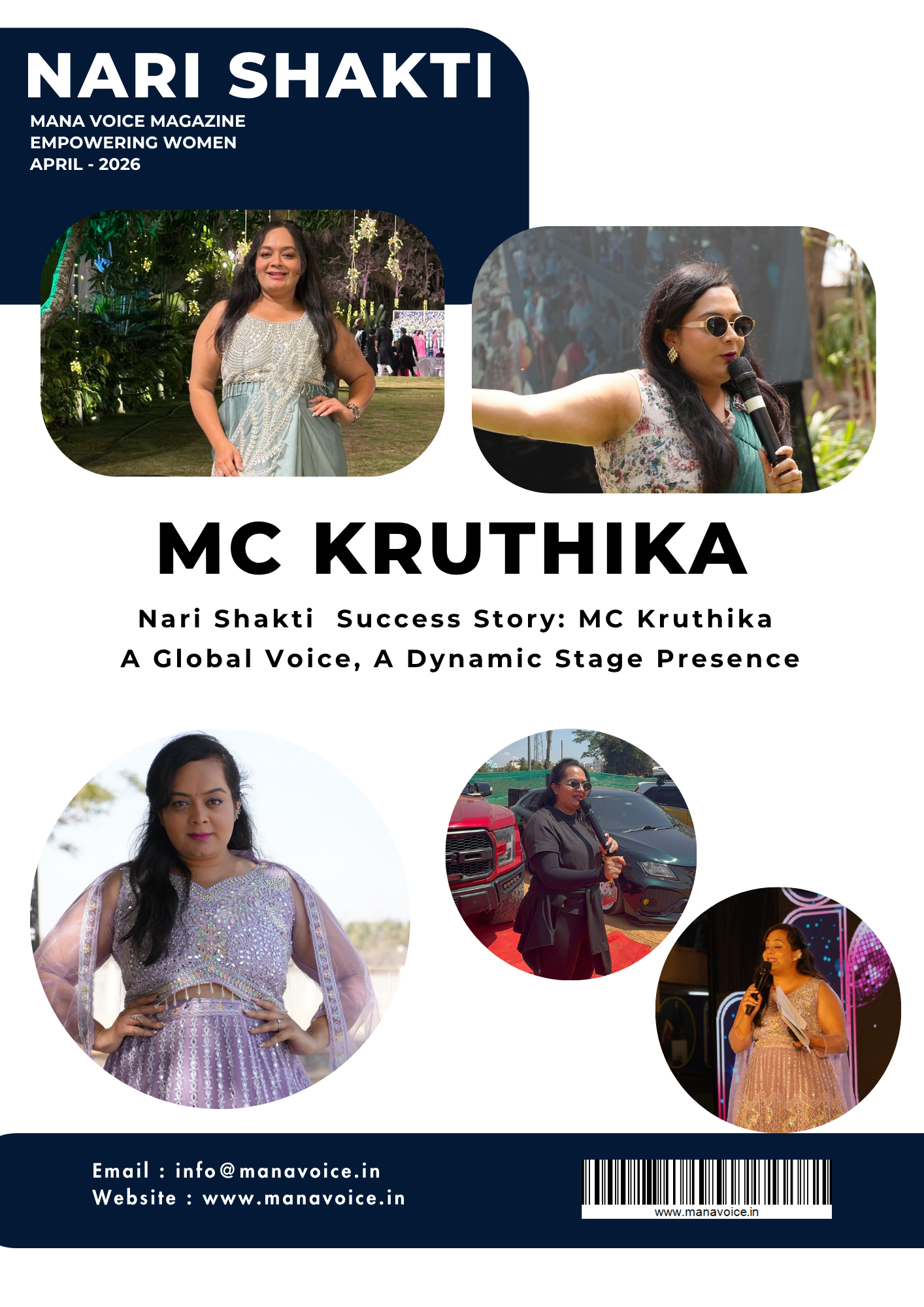 Nari Shakti – Success Story: MC Kruthika | A Global Voice, A Dynamic Stage Presence