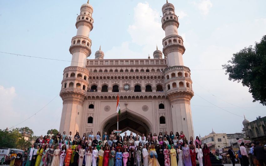 Miss World Contestants Mesmerised by Iconic Charminar