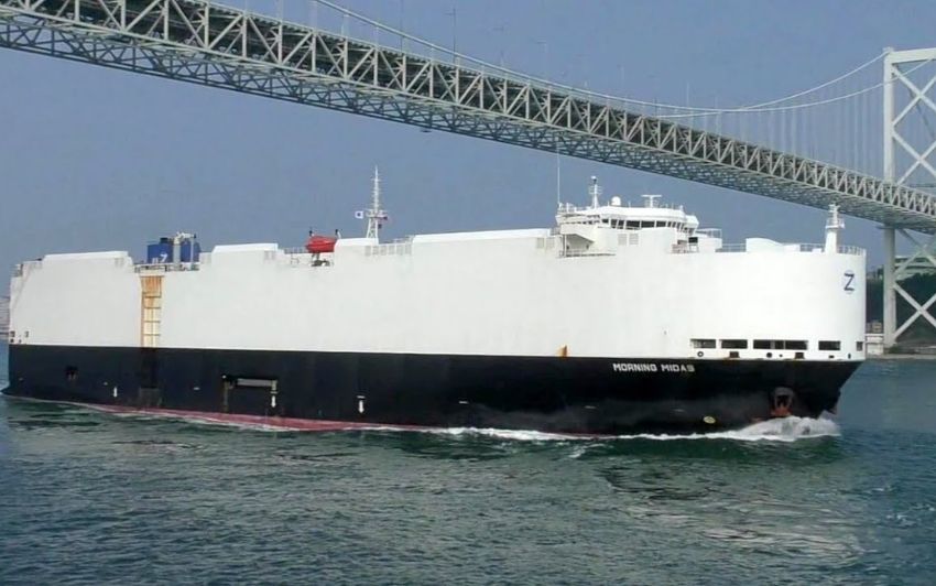 Morning Midas: Cargo Ship with 3,000 Vehicles Sinks in Pacific Ocean