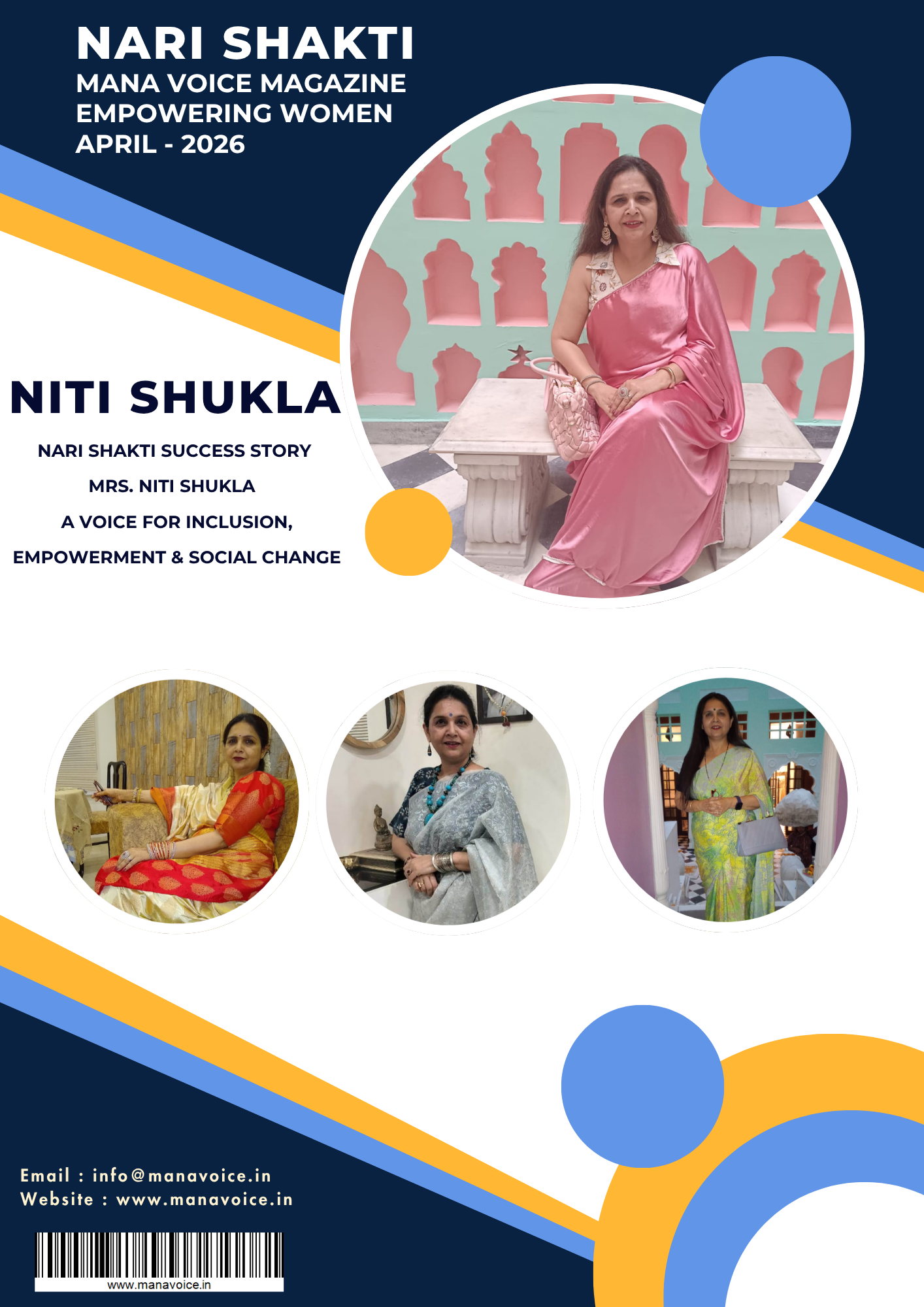 Nari Shakti – Success Story: Mrs. Niti Shukla | A Voice for Inclusion, Empowerment & Social Change  | A Dynamic Anchor & Rising Media Voice