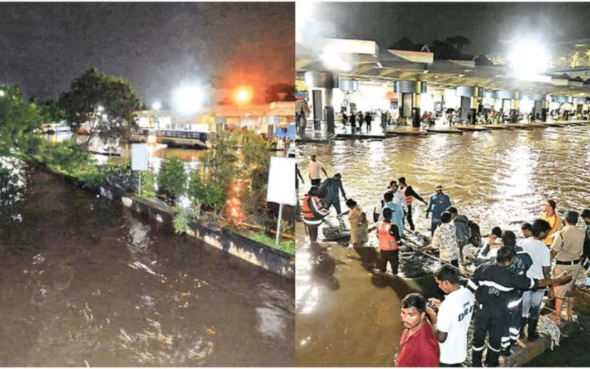 Heavy Rains Flood Hyderabad: Musi River Overflows, Hundreds Stranded at MGBS