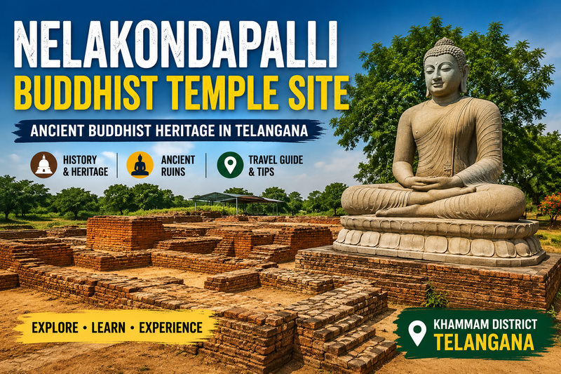 Nelakondapalli Buddhist Temple Site – Ancient Buddhist Heritage in Telangana