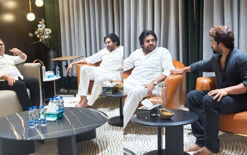 పవన్ కళ్యాణ్, కుటుంబంలో జరిగిన విషాదం అనంతరం అల్లుఅర్జున్‌ను పరామర్శించారు