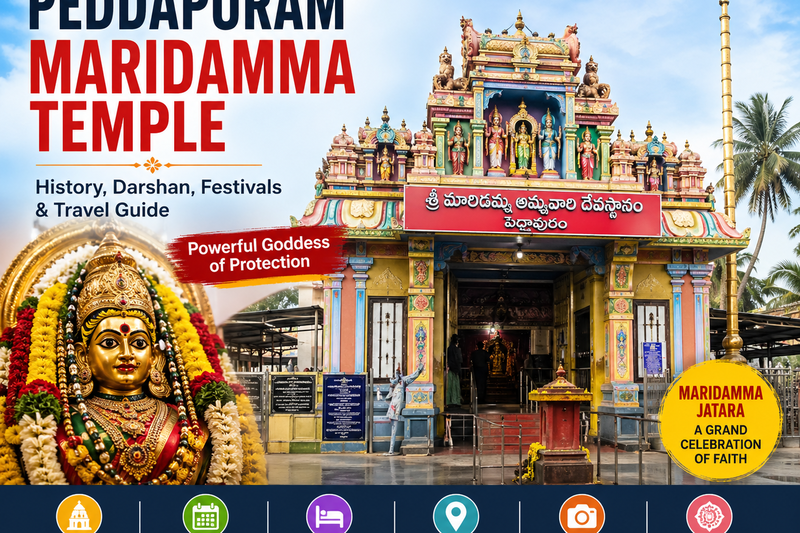 Peddapuram Maridamma Temple – History, Darshan, Festivals & Travel Guide