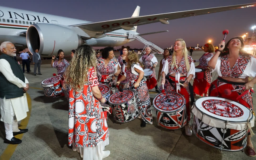 PM Modi Receives Grand Welcome in Brasilia with Shiva Tandava Stotram