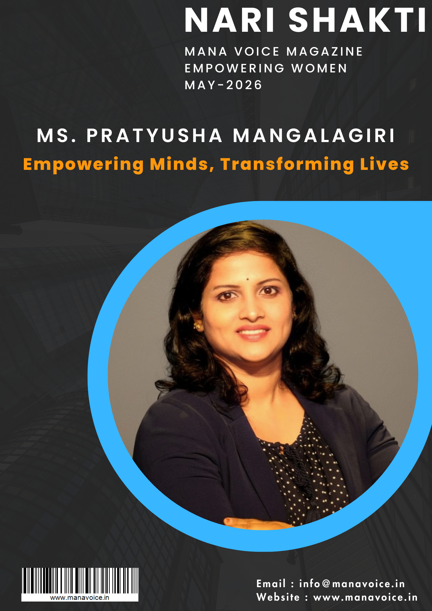 Nari Shakti – Success Story: Ms. Pratyusha Mangalagiri | Empowering Minds, Transforming Lives  | Nari Shakti - Empowering Women