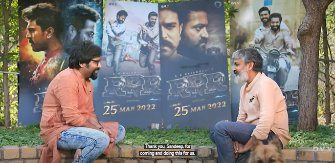 Sandeep Reddy Vanga Interview with SS Rajamouli | RRR Movie on March 25th | NTR, Ram Charan