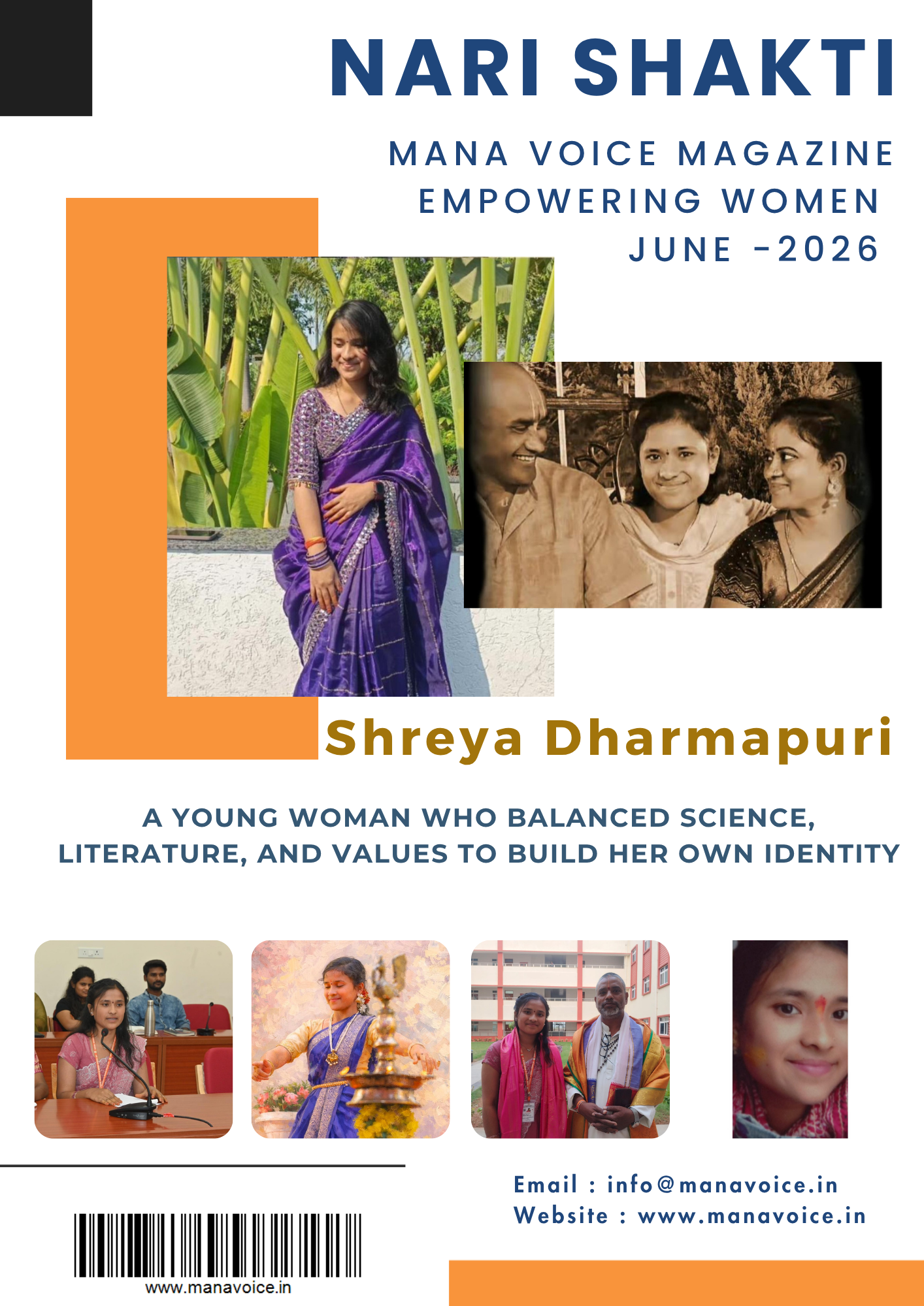 Shreya Dharmapuri – A Journey of Knowledge, Culture & Determination  | Nari Shakti - Empowering Women