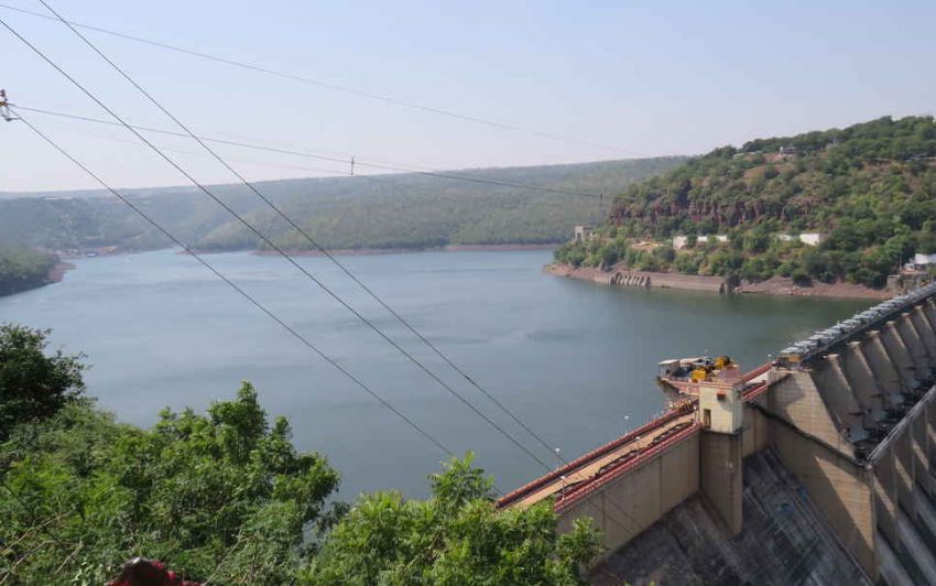 Heavy Inflow of Floodwater into Srisailam Project