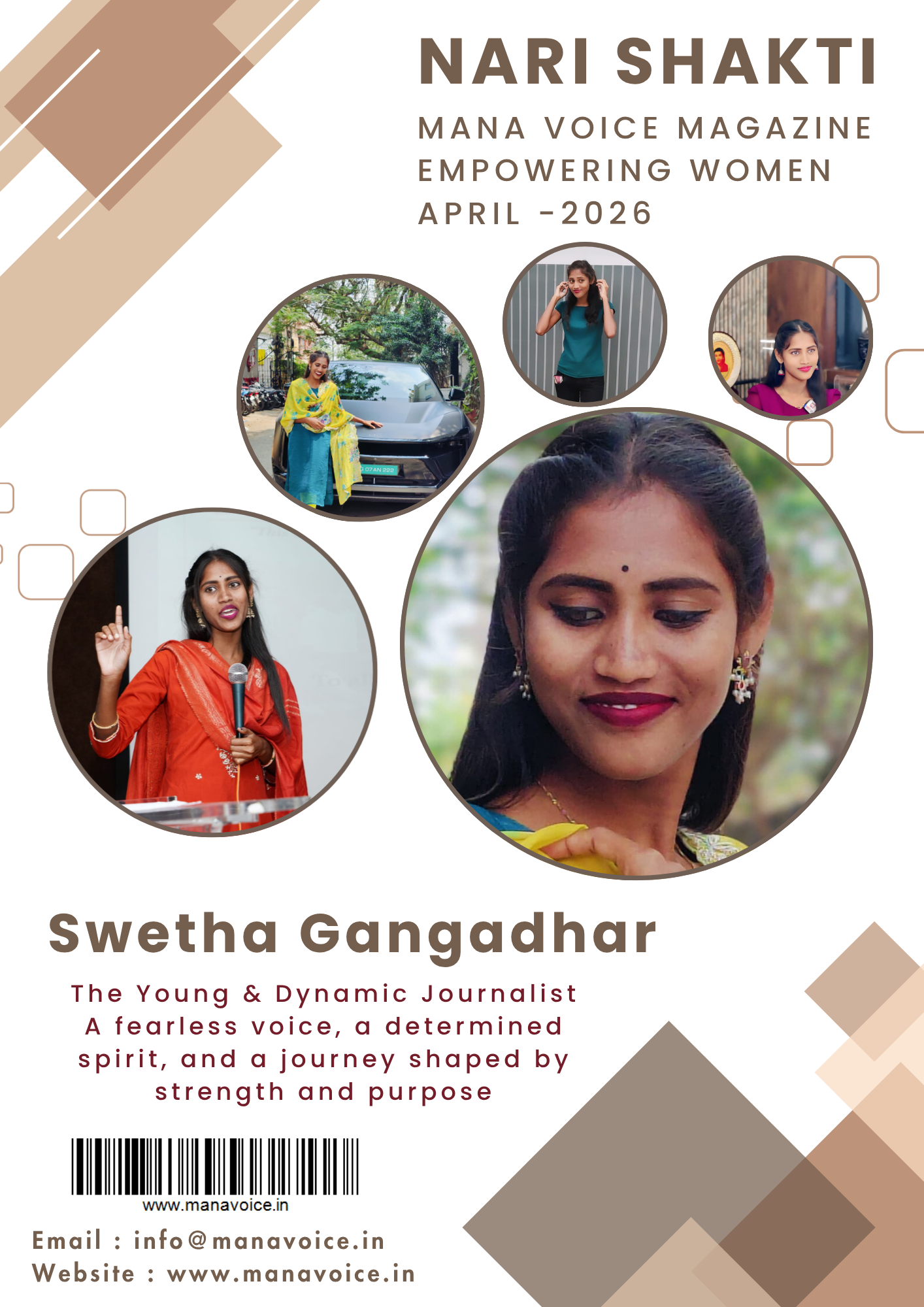 Nari Shakti – Success Story: Swetha Gangadhar | The Young & Dynamic Journalist  A fearless voice, a determined spirit, and a journey shaped by strength and purpose