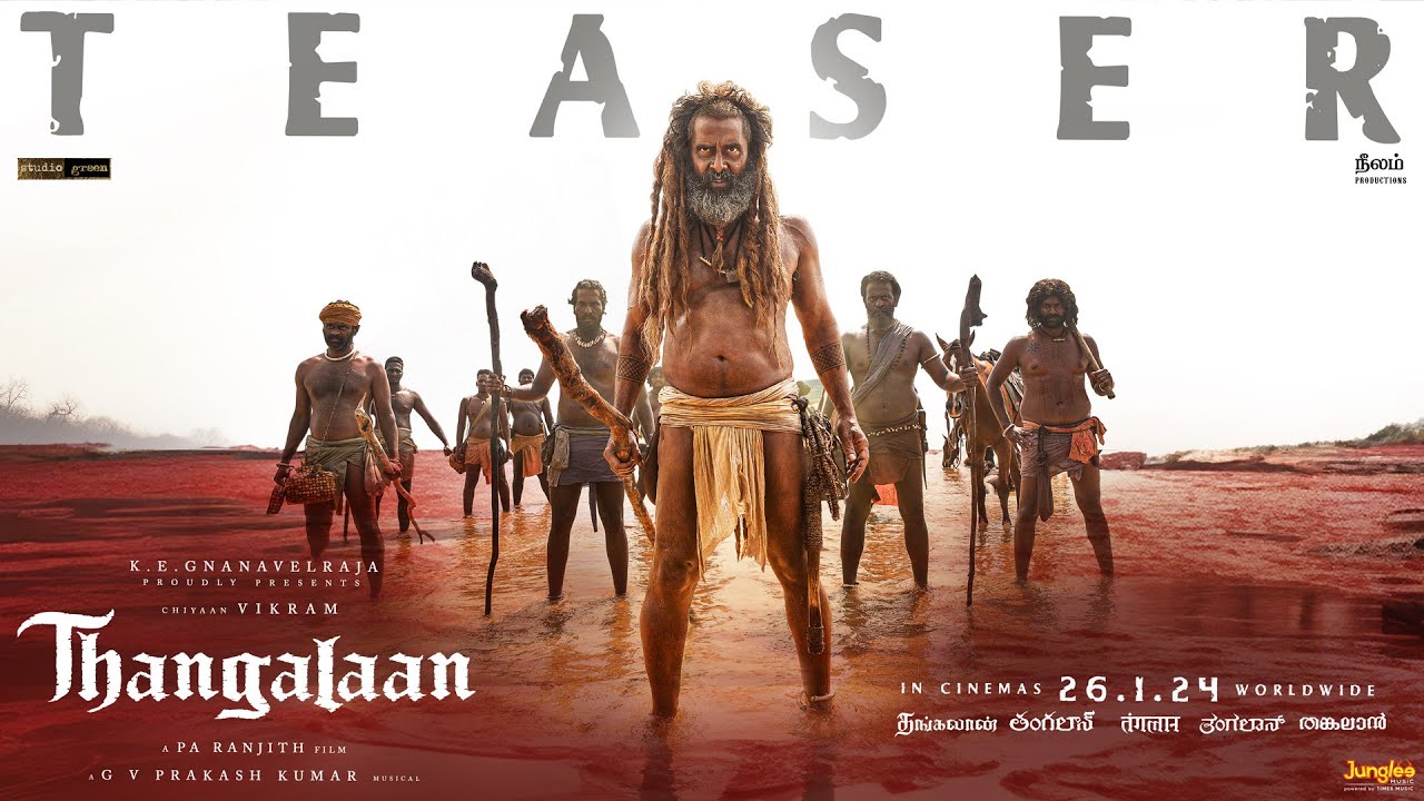 Teaser for Chiyaan Vikram's Thangalaan has been released