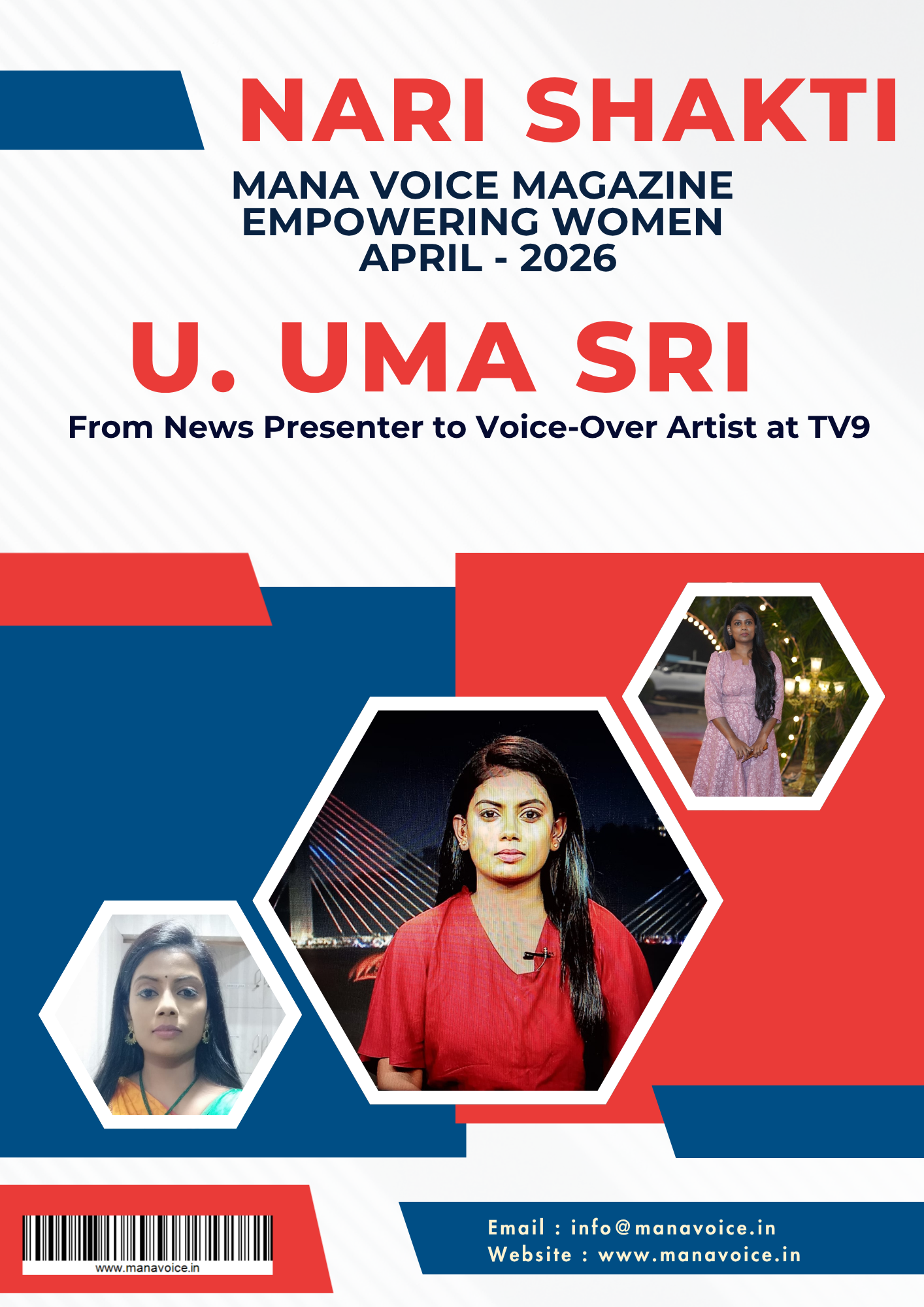 Nari Shakti – Success Story: U. Uma Sri | From News Presenter to Voice-Over Artist at TV9 | Nari Shakti - Empowering Women