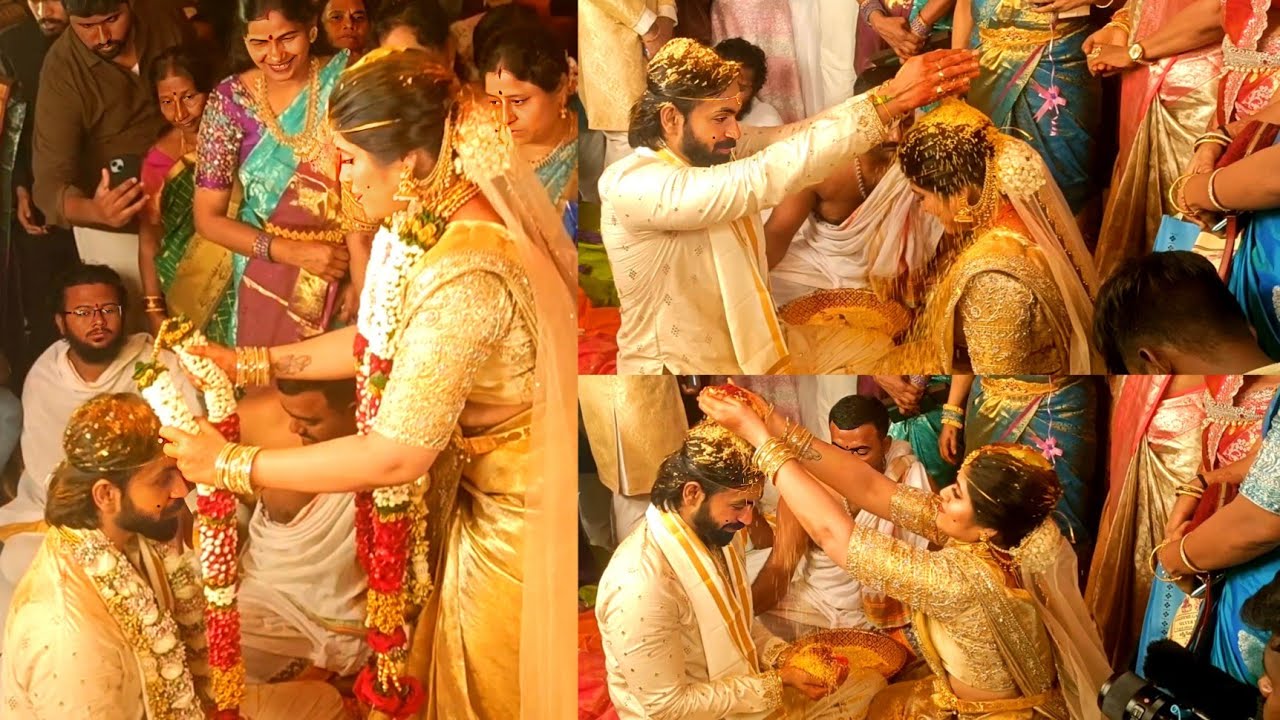 Video of the wedding ceremony of Maanas Nagulapalli, the serial actor known for his appearance on Bigg Boss and Srija