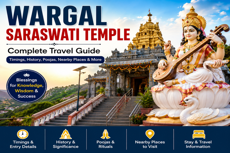 Wargal Saraswati Temple – Complete Travel Guide, Timings & Nearby Attractions