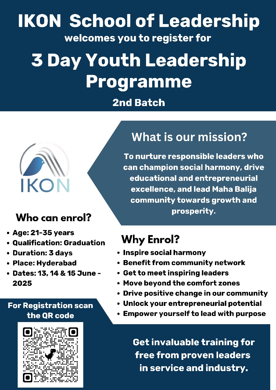 IKON School of Leadership Launches 3-Day Free Youth Leadership Programme in Hyderabad – June 2025 |Manavoice 