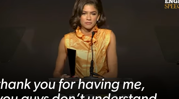 ENGLISH SPEECH | ZENDAYA: We're the Future 